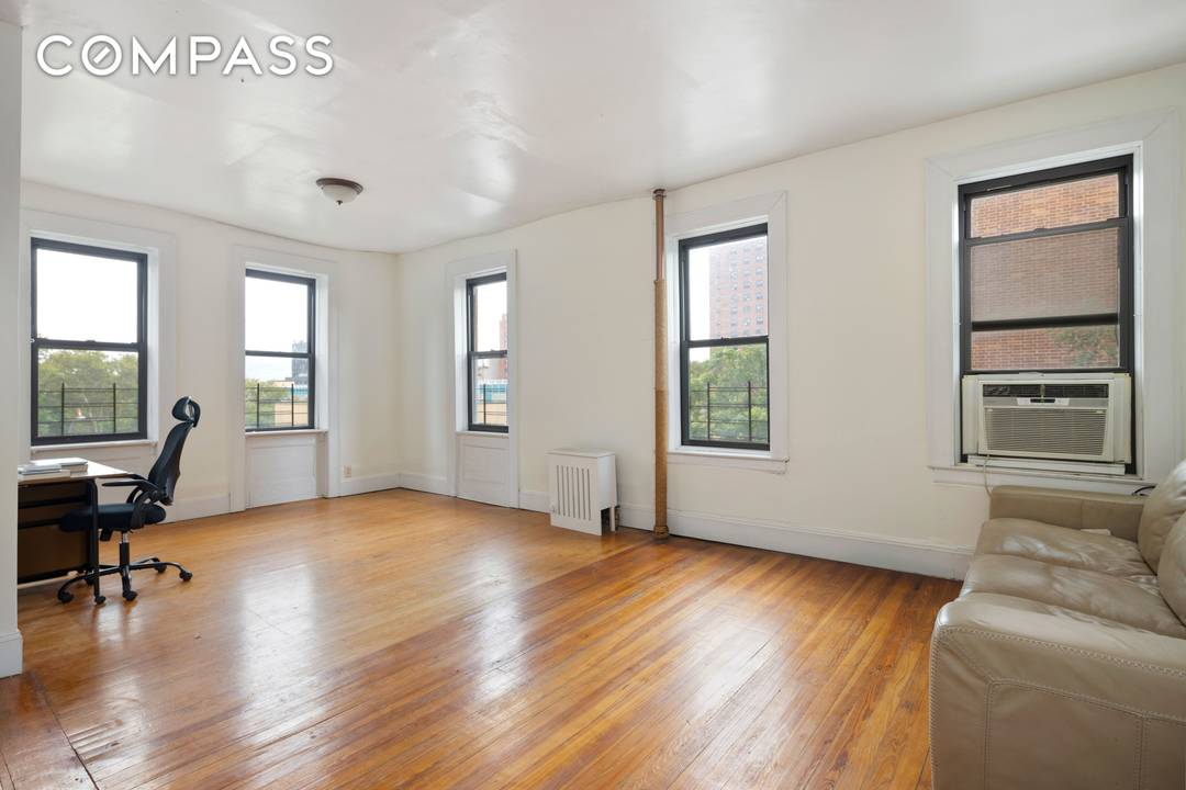 Come home to Apartment 44 at 501 West 156th Street, a bright and spacious two bedroom prewar HDFC co op with open city views.