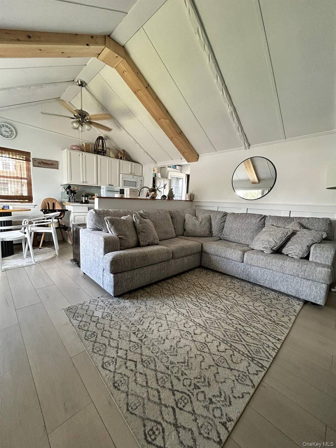 Fully updated modern bungalow 2 bed 1 bath, eat in kitchen, office space, laundry room and living room.