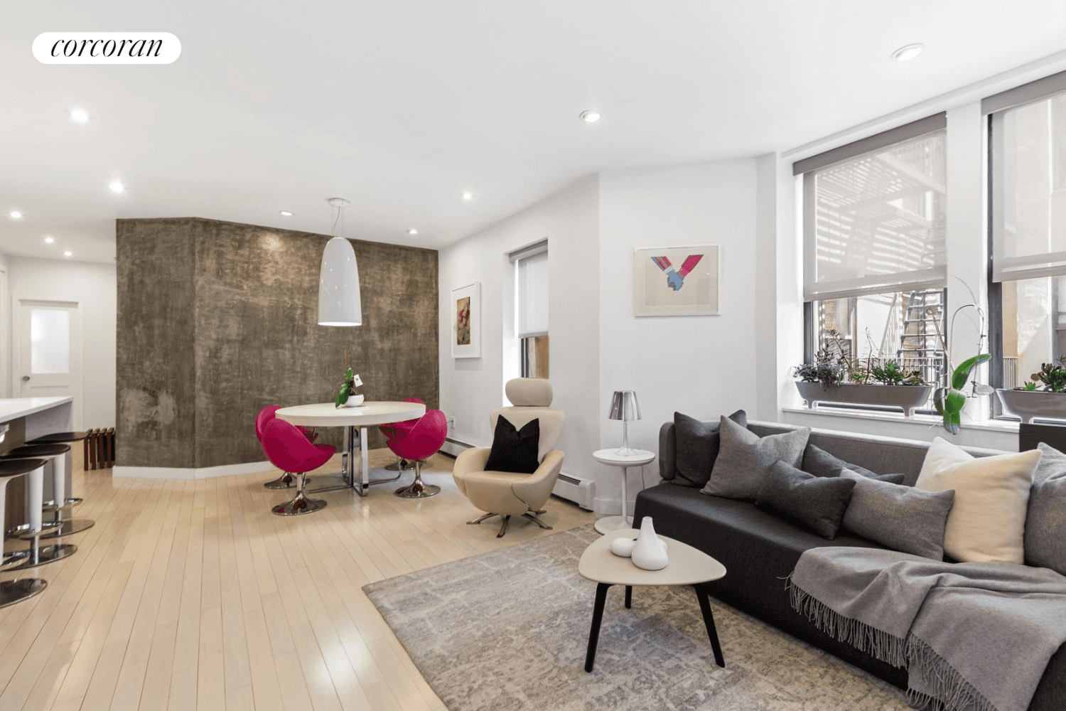 Located in the heart of Hells Kitchen is this fantastic two bedroom, two bathroom unit that has been fully renovated and turn key ready for your enjoyment !