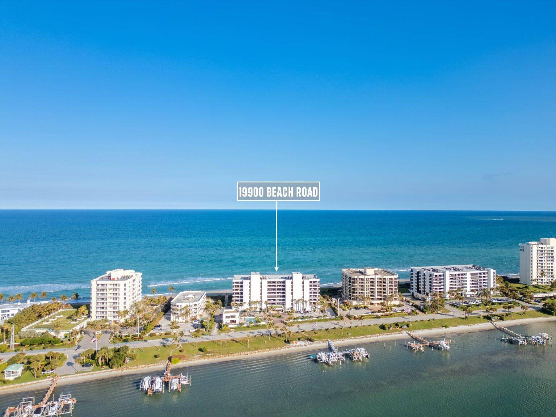 An idyllic Jupiter Island experience awaits in this north facing end unit with pass through views of the ocean and intracoastal waterway.