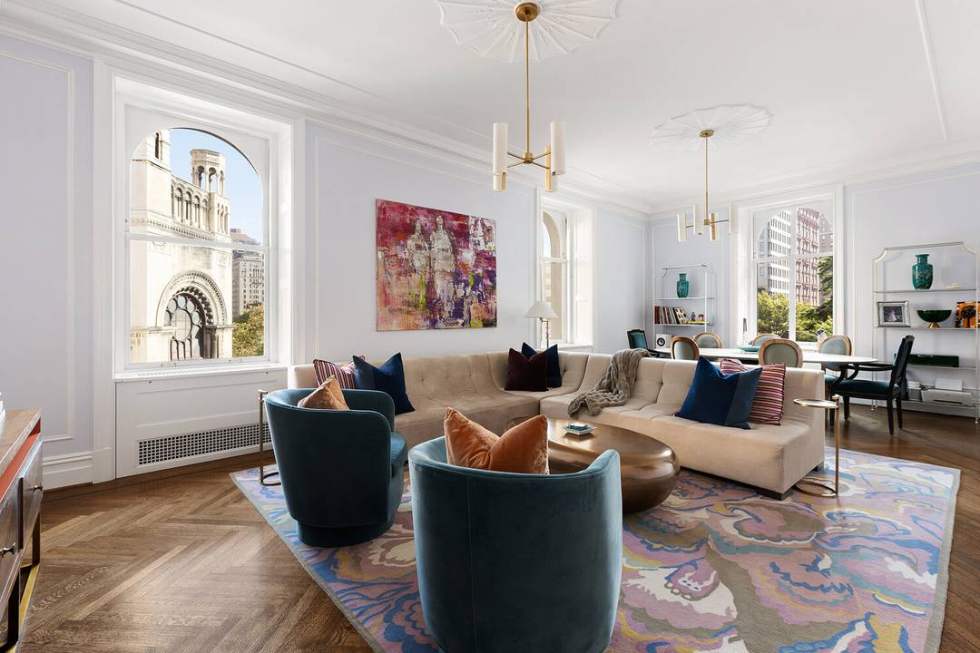 This grand four bedroom, three bath residence at the legendary Apthorp offers the perfect balance of historic elegance and modern refinement.