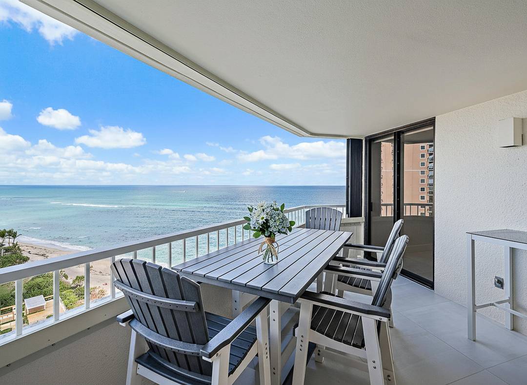 Ocean and Intracoastal views this beachfront retreat has been completely renovated.