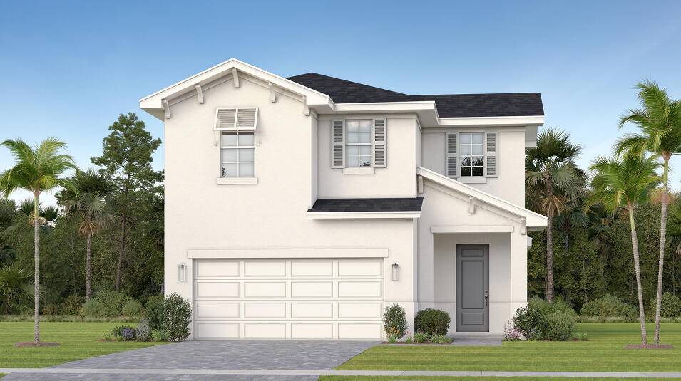 This new two story home is a modern take on a classic design.