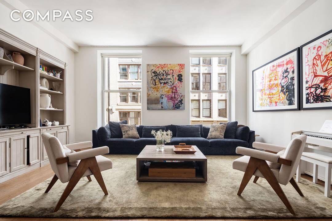 This 2, 200 square foot property features well proportioned bedrooms and 11 foot ceilings.