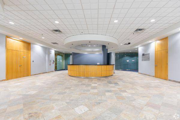 Turnkey office space built out with meeting rooms, kitchenette, washrooms, private offices, open work area and plenty of natural light.