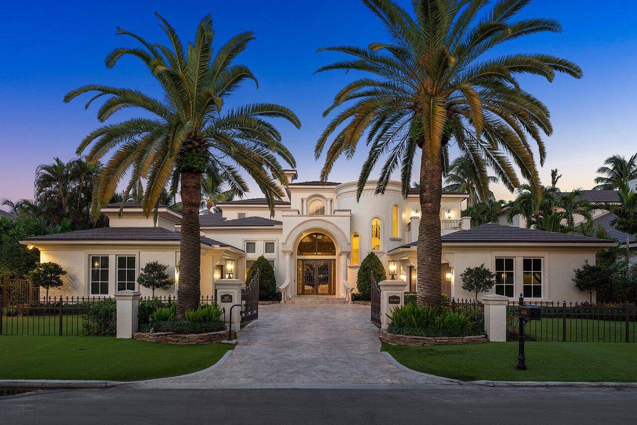 Incredible intracoastal property on one of the most desirable streets in Royal Palm Yacht Country Club.