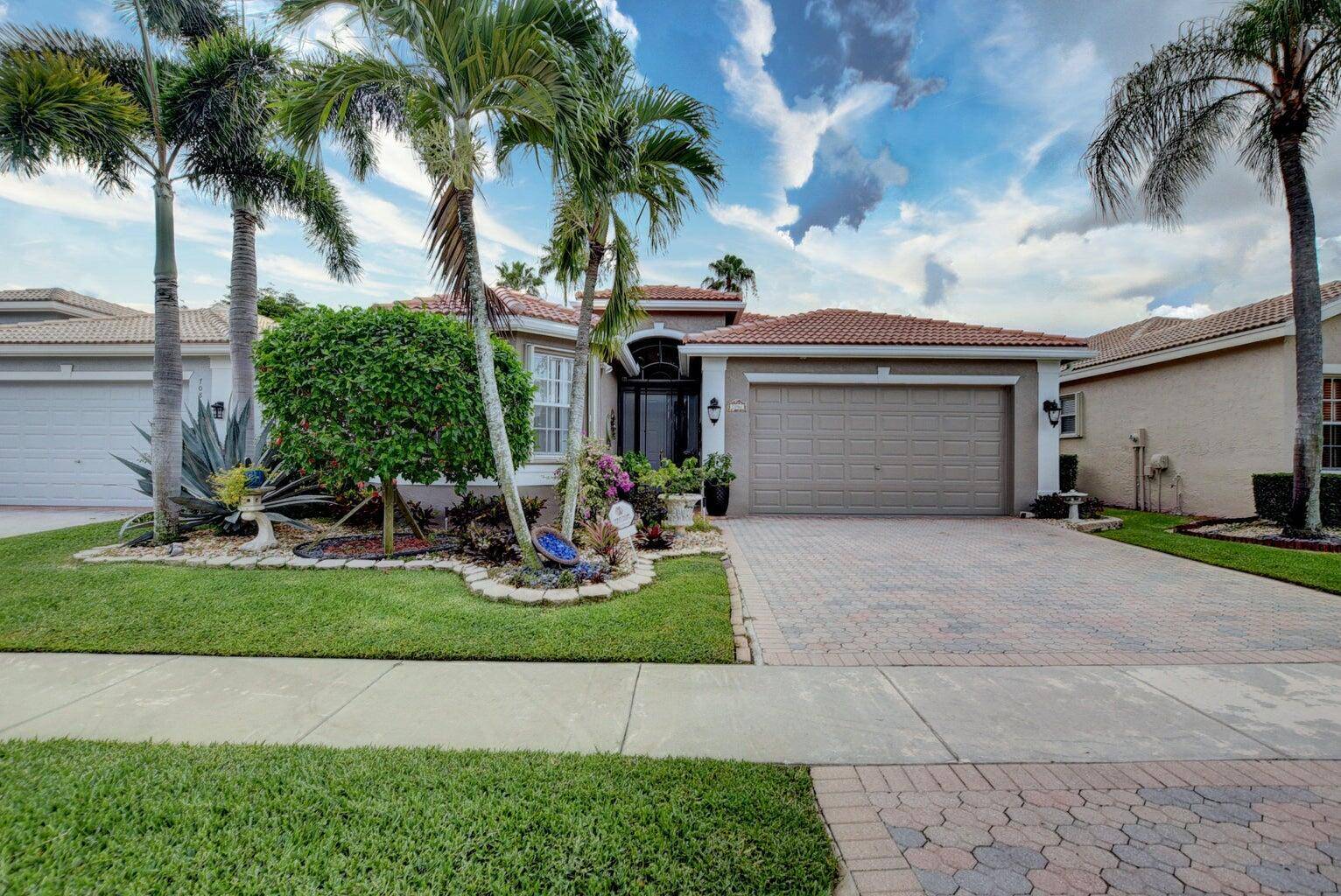 COME SEE THIS IMMACULATE BEAUTIFUL 3 BEDROOM CARIBBEAN MODEL WITH PRIVATE YARD IN HIGHLY DESIRABLE VERY ACTIVE DELRAY BEACH 55 COMMUNITY.
