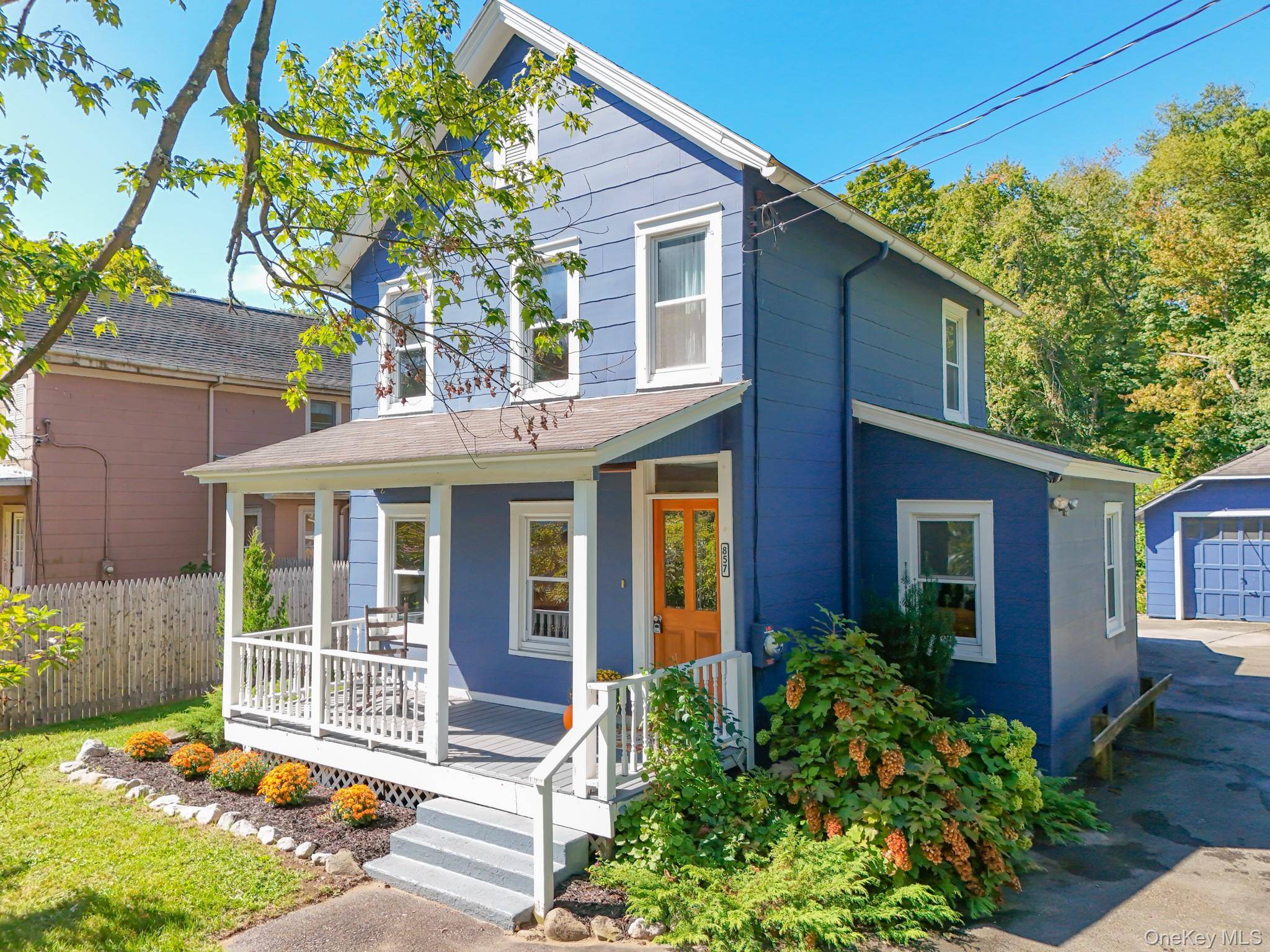 Charming 1920s farmhouse in the heart of Tillson Rosedale, New York sits nicely on nearly half an acre.