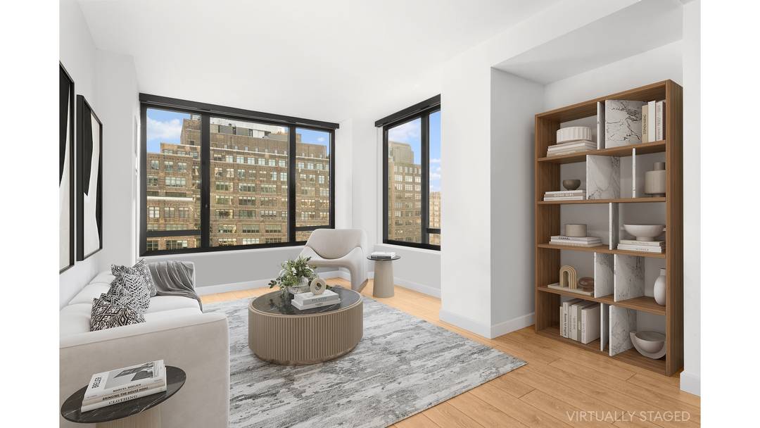 Residence 14D at 111 Varick Street is an impressive 725 square foot Southern facing 1bedroom home with a private terrace.
