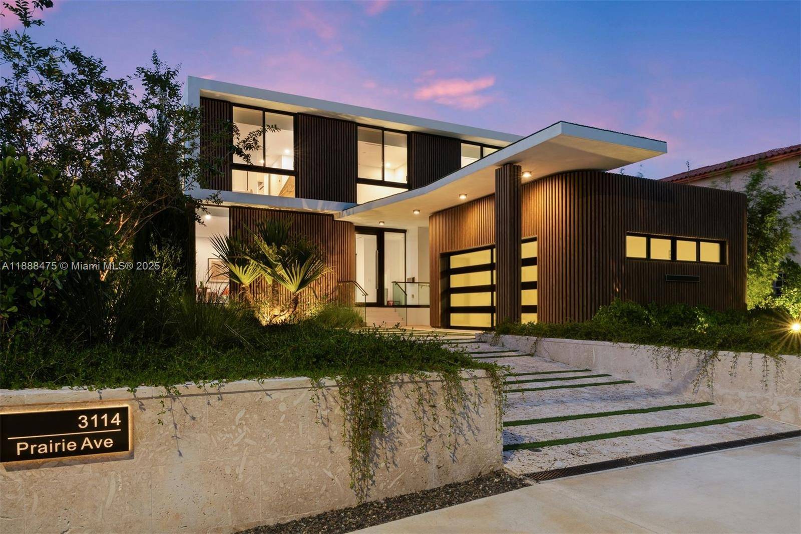Situated on the Miami Beach Golf Course, this brand new home is truly one of a kind.