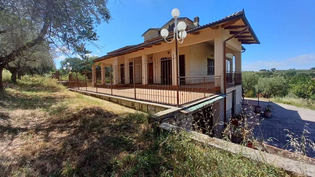 For sale in Tuscany in Torrita di Siena independent villa with garden and olive grove. The villa for sale with garden is located near the village.