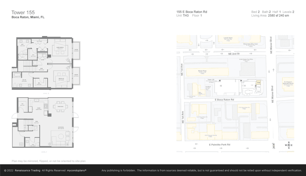 Welcome to Residence TH3, a private Townhouse Collection residence at Tower 155 in Downtown Boca Raton.