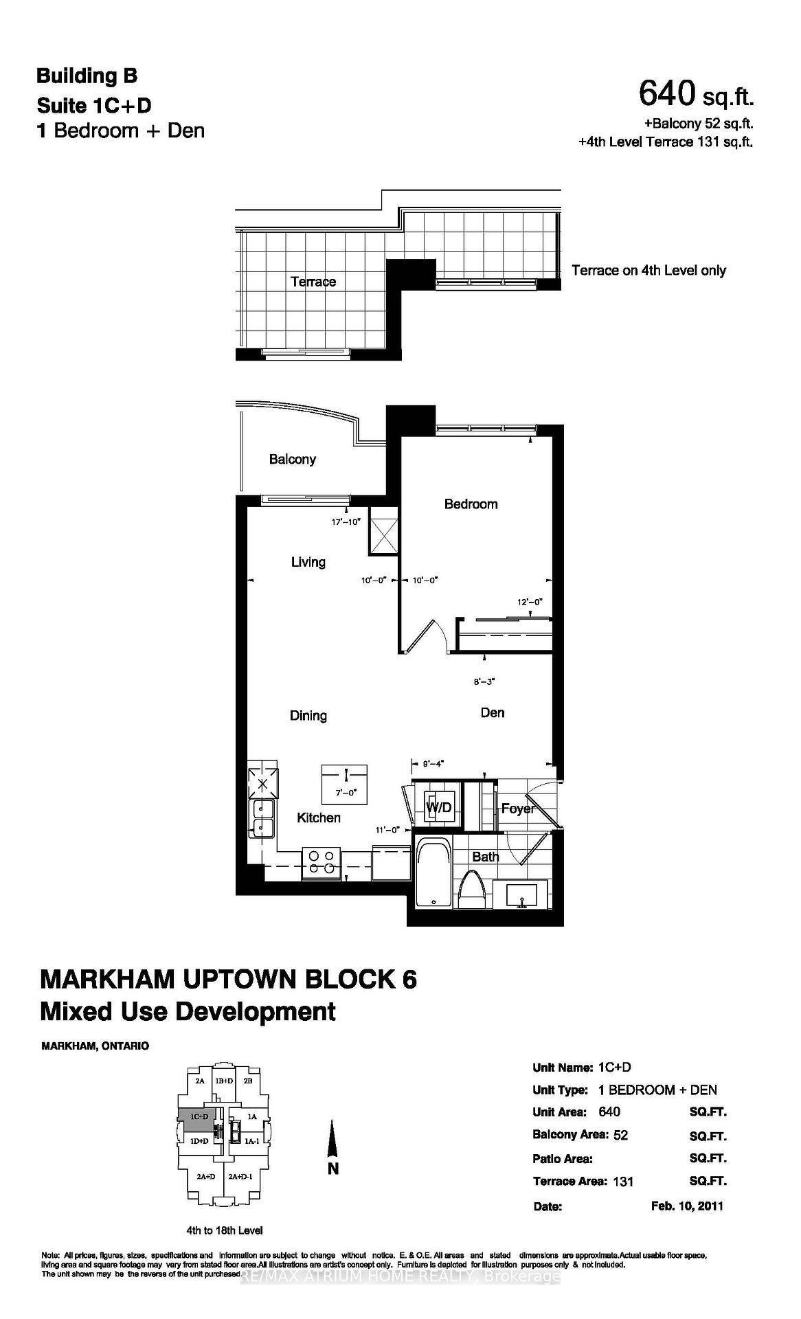 Luxurious River Park Uptown Markham, Move In And Enjoy This Beautiful 1 1 Bedroom Unit At Prestigious Location Birchmount And Hwy7.