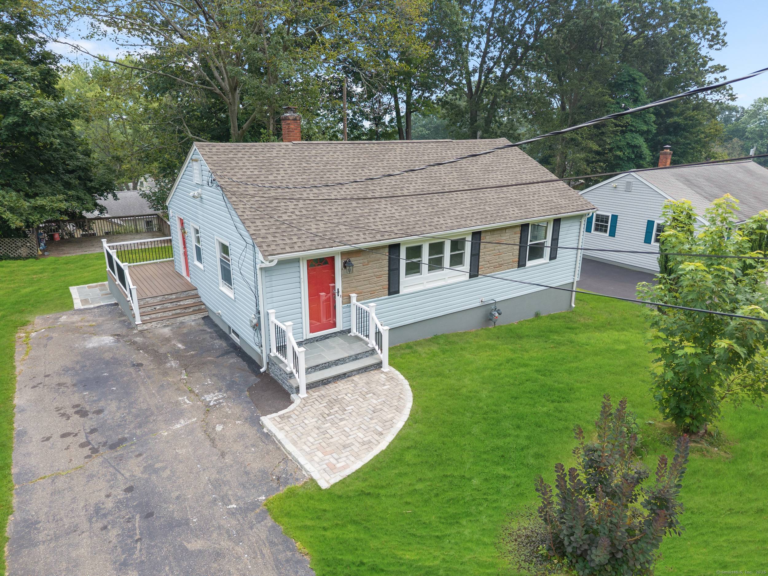 This beautifully remodeled ranch style home offers two bedrooms and two fully renovated bathrooms with Blue Tooth ceiling Light Radio, one on main level the second in the lower level.