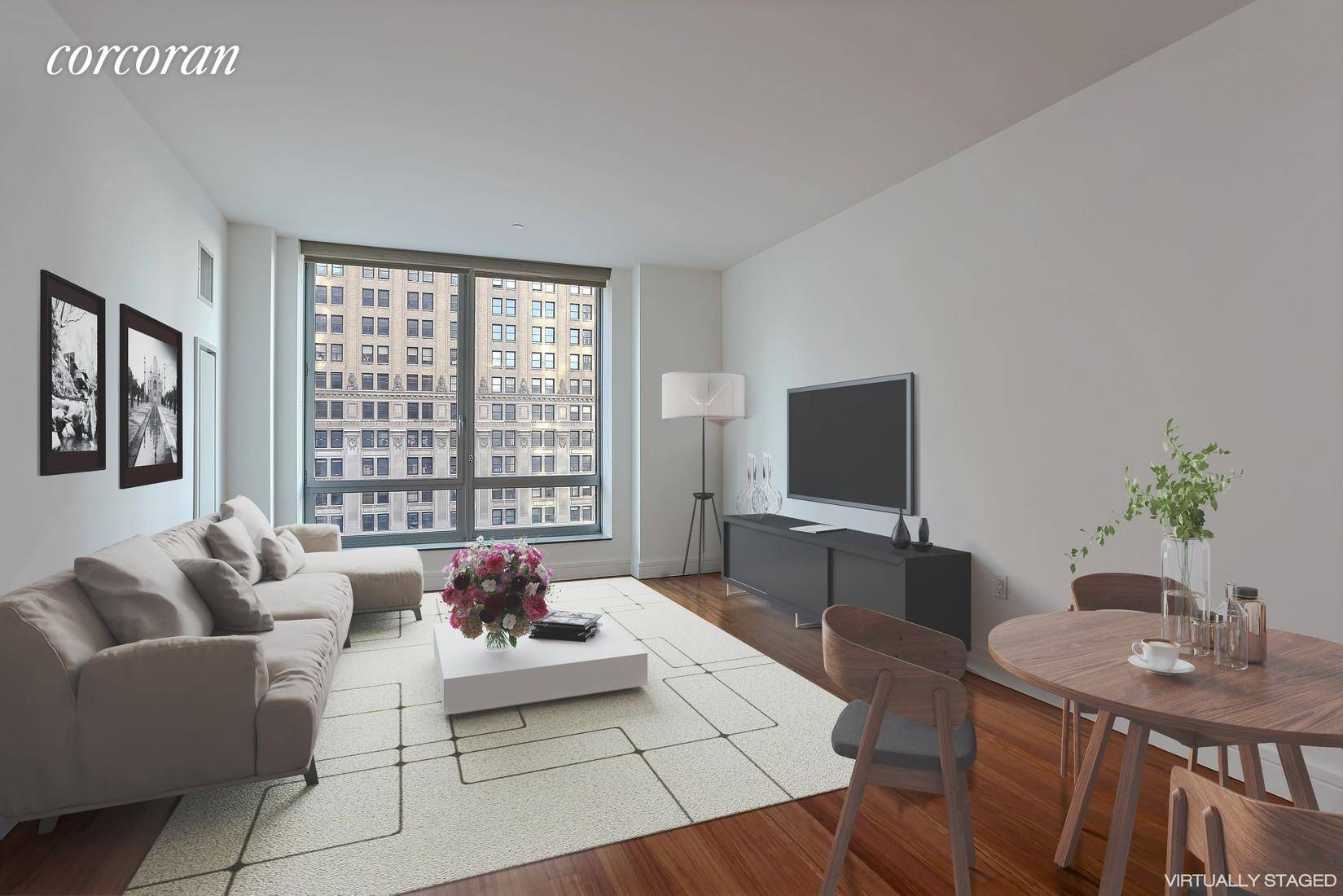Spacious, eastern facing, one bed, one and a half bath condo with open city views available for purchase at Millennium Tower Residences.