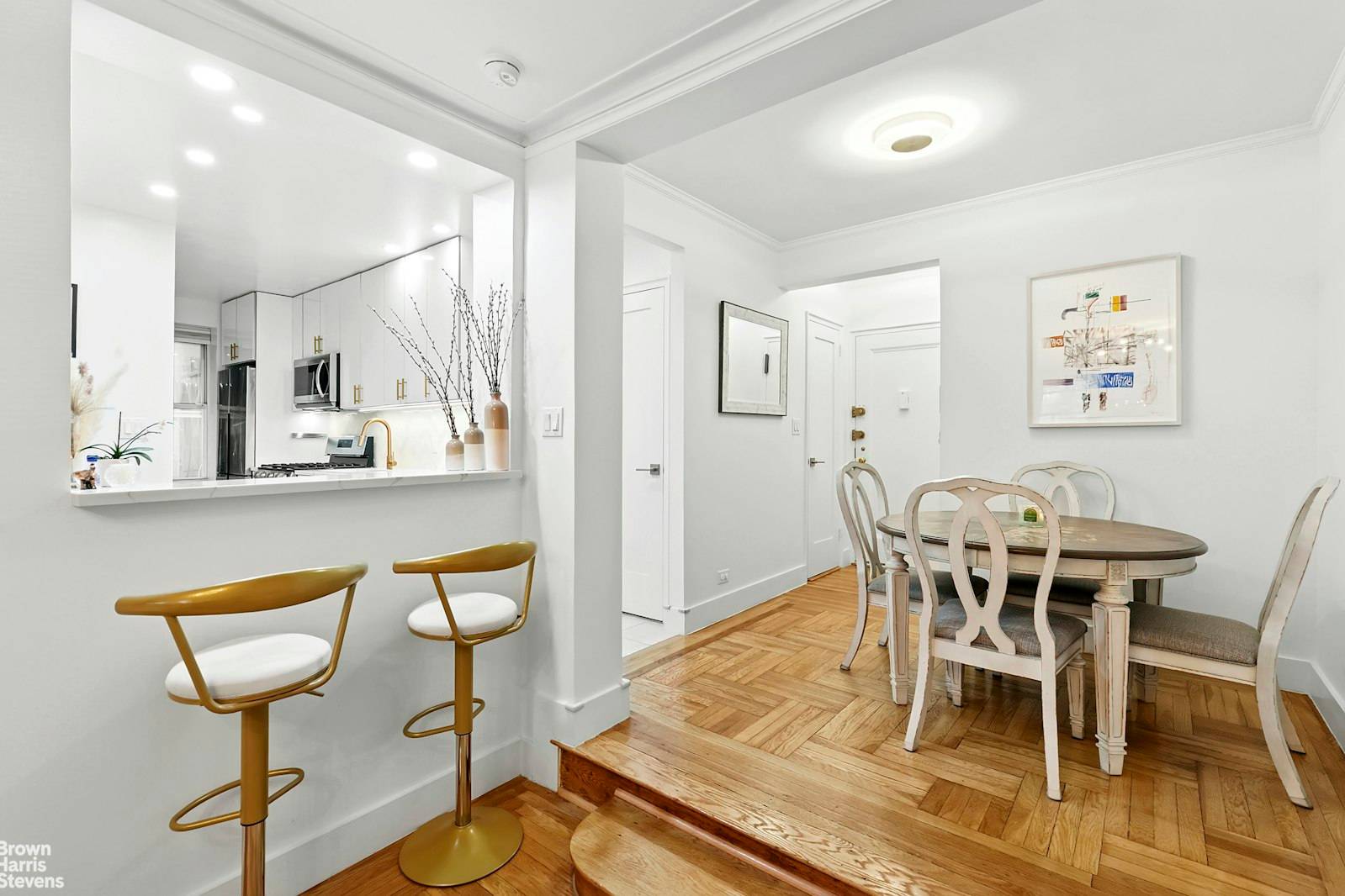 Style and flexibility are abound in this corner gut renovated oversized convertible two bedroom home, currently configured as a two bedroom and situated south facing a half floor above lobby ...