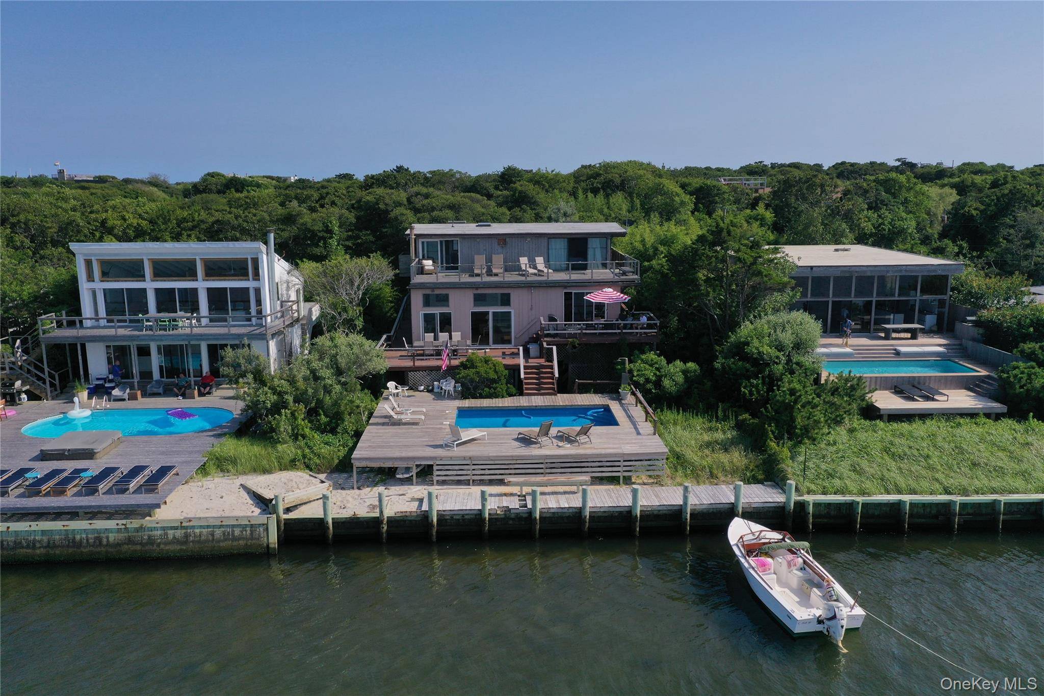 Fire Island Pines. A Bayfront Original with Elevated Potential.