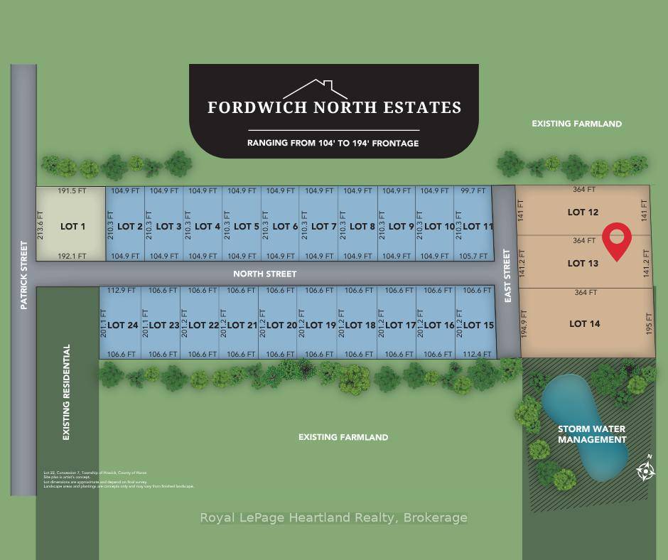 Build Your Dream Home In This Picturesque, Countryside Neighbourhood in the quaint community of Howick Township.
