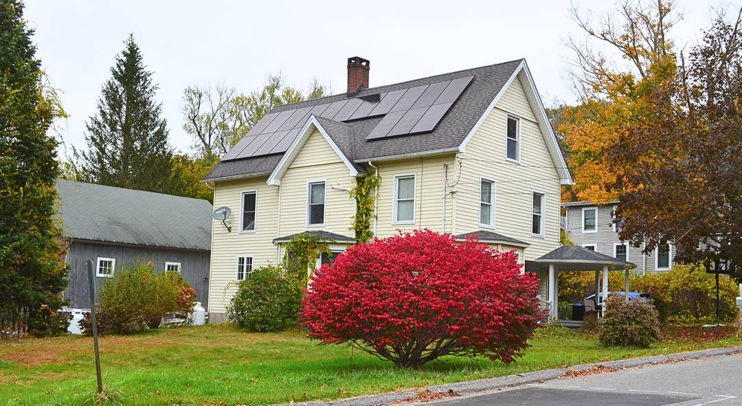 Charming Tcirca 1900 home at the edge of historic Norfolk village.