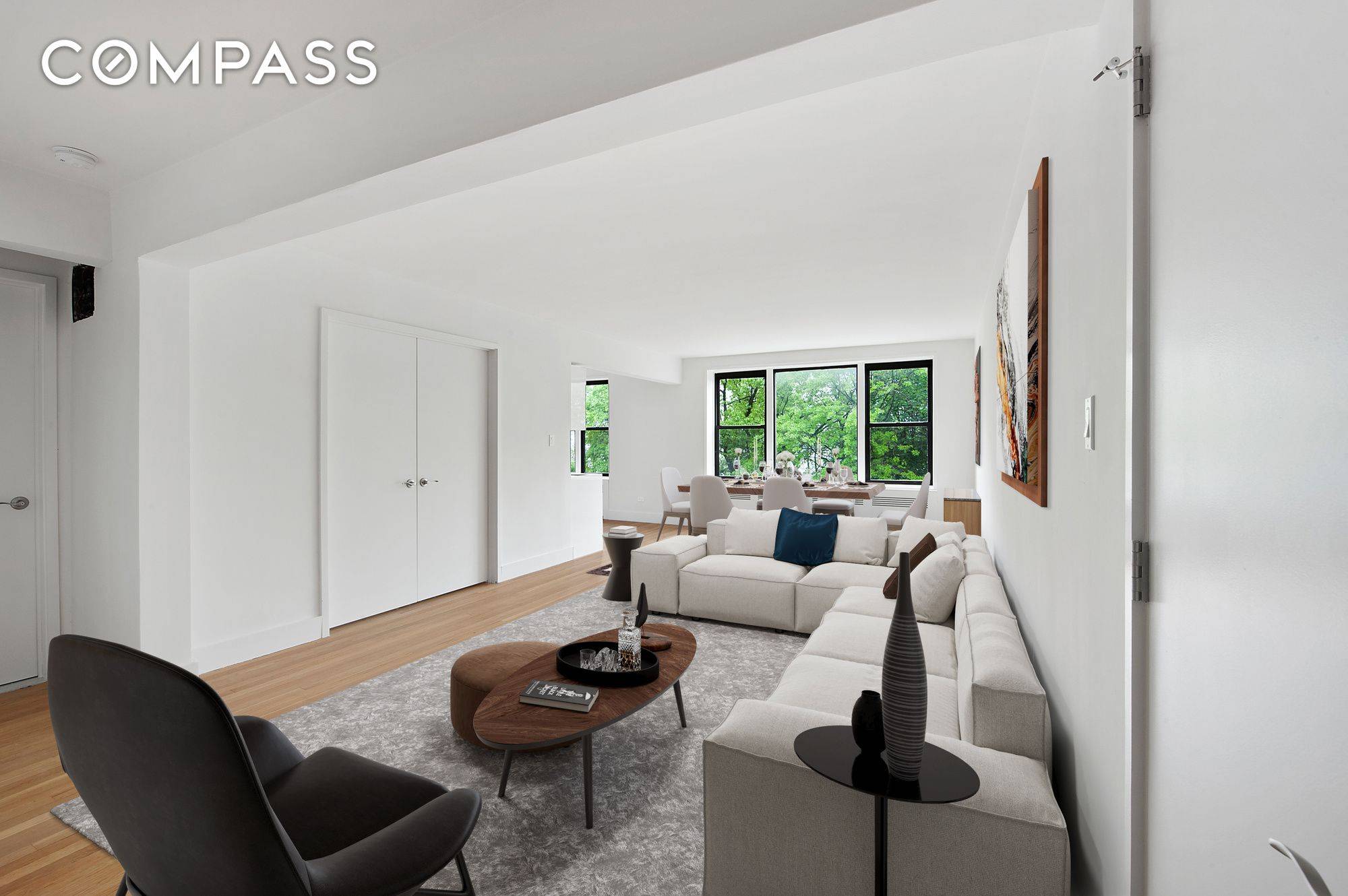 Classic and modern blissfully unite for this fully redesigned and magnificently renovated two bed, two bath.