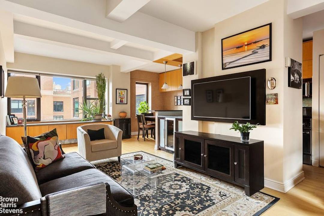 Sunny high floor 2 bedroom, 2 bathroom home in the heart of the West 70s is central to all neighborhood excitement, yet pin drop quiet, nestled away from the bustle ...
