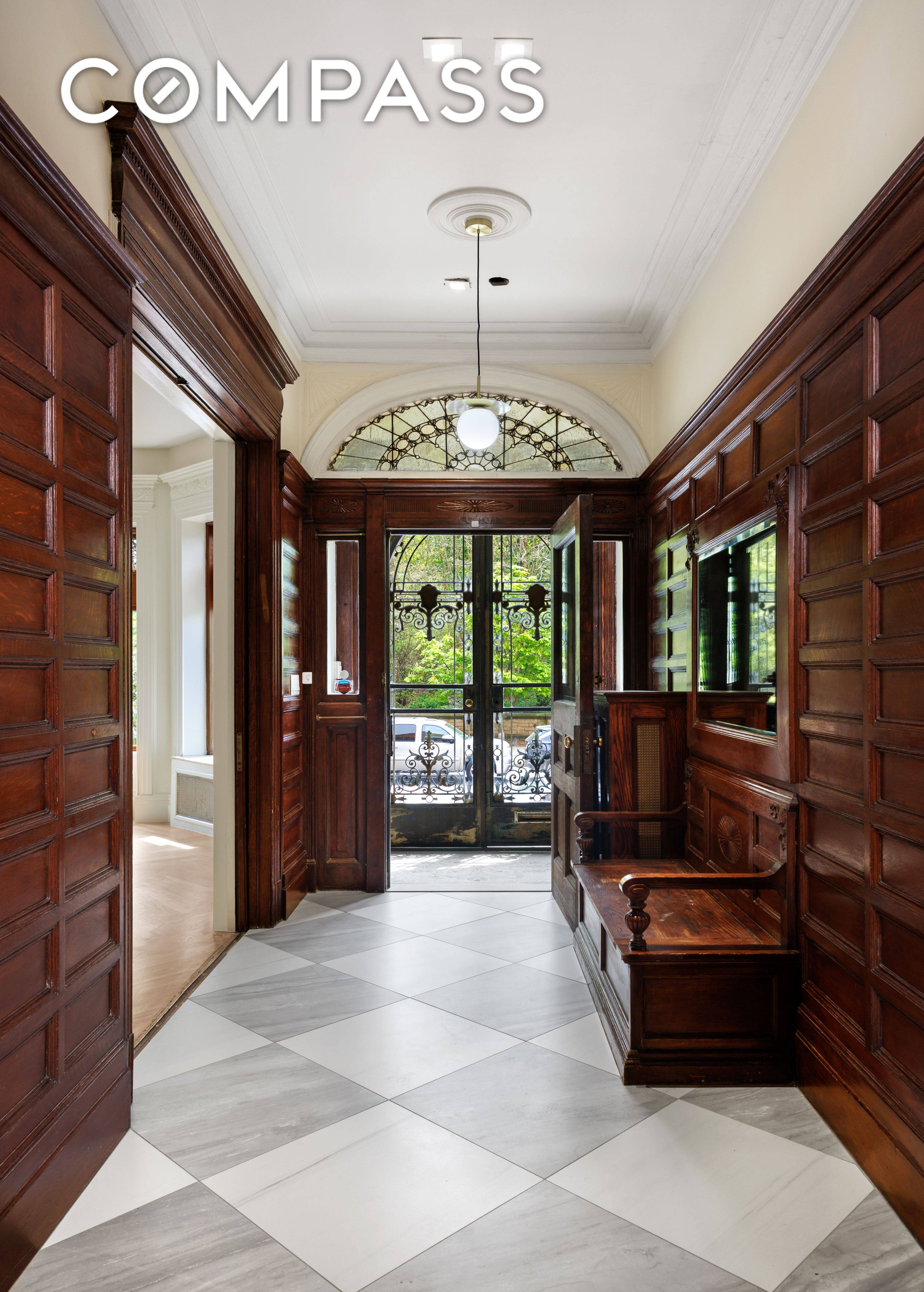 Stately Romanesque Revival Mansion on Prospect Park Luxurious Living in Prime Park Slope.