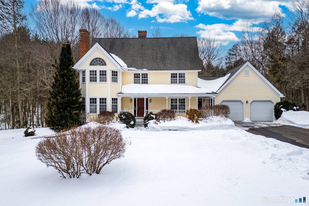 Nestled on a private 5. 44 acre lot at the end of a peaceful cul de sac surrounded by fine homes, this spacious Colonial, built in 1988, offers the perfect ...