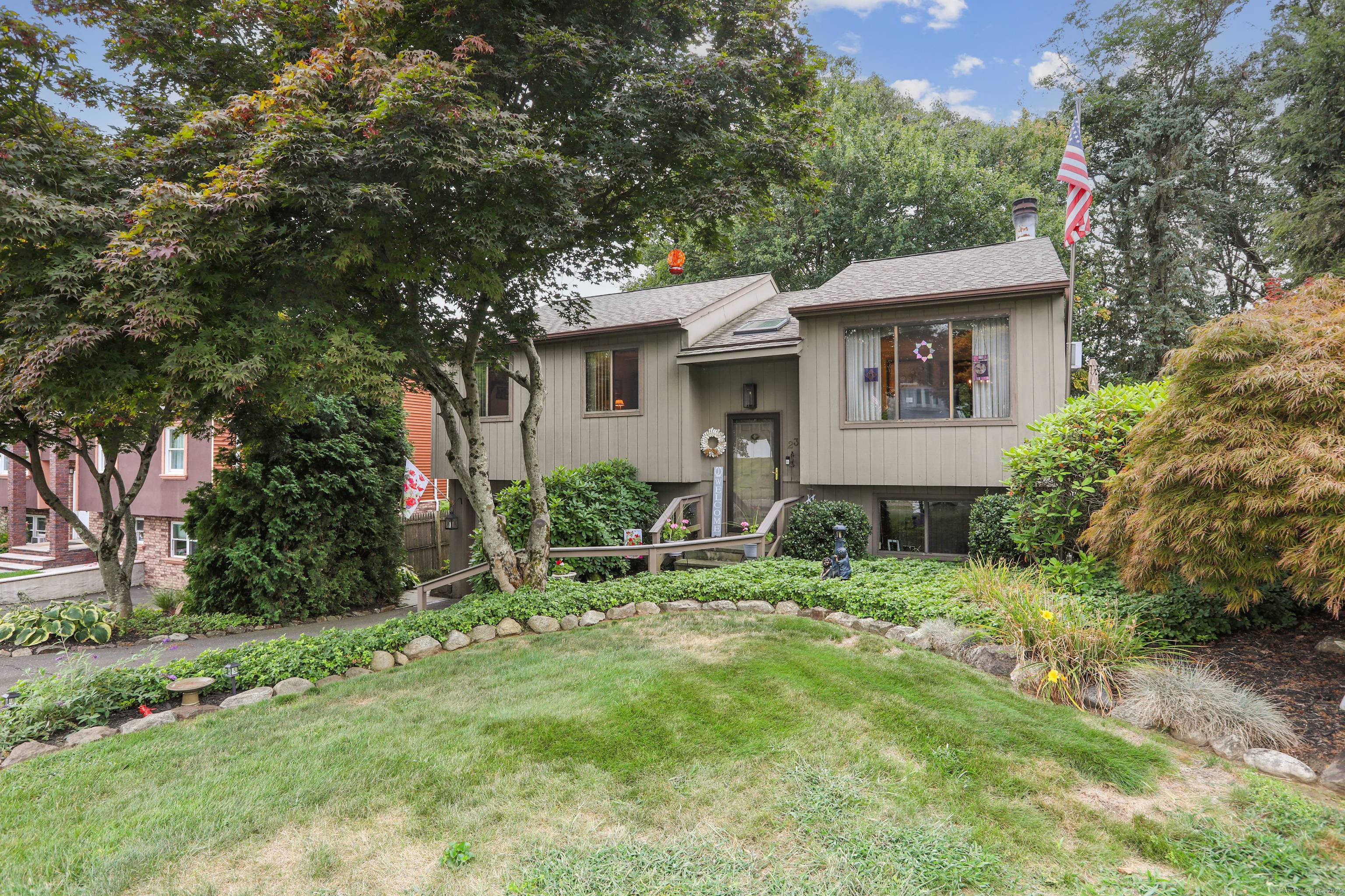 Well maintained 3 bedroom raised ranch sits at one of the highest points in Danbury, seasonal views over to the west side of town from the Shelter Rock area.