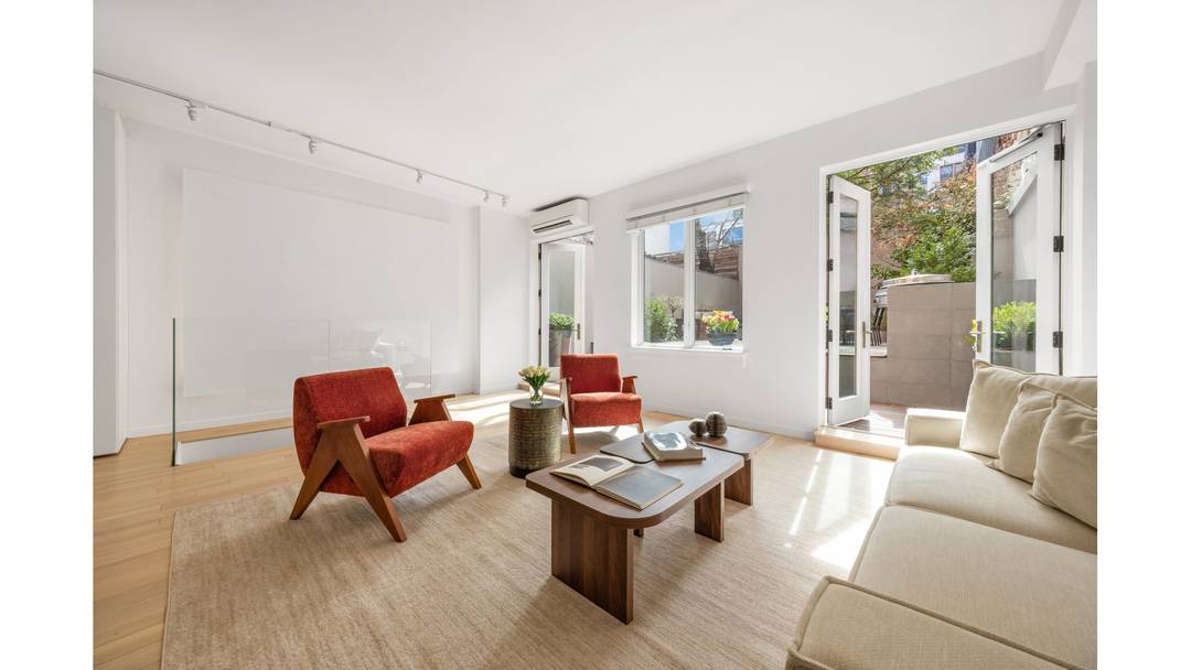 120 East 29th Street, a NoMad garden triplex residence, 1 2B, unfolds less like a typical apartment and more like a quiet, unexpected home within the city.