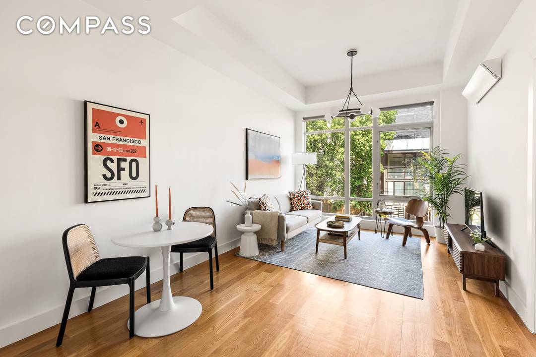 Own in the heart of Prospect Heights, off Vanderbilt Avenue, in an intimate 14 unit condo building with low monthlies, high ceilings, shared roof deck, elevator and private deeded storage.