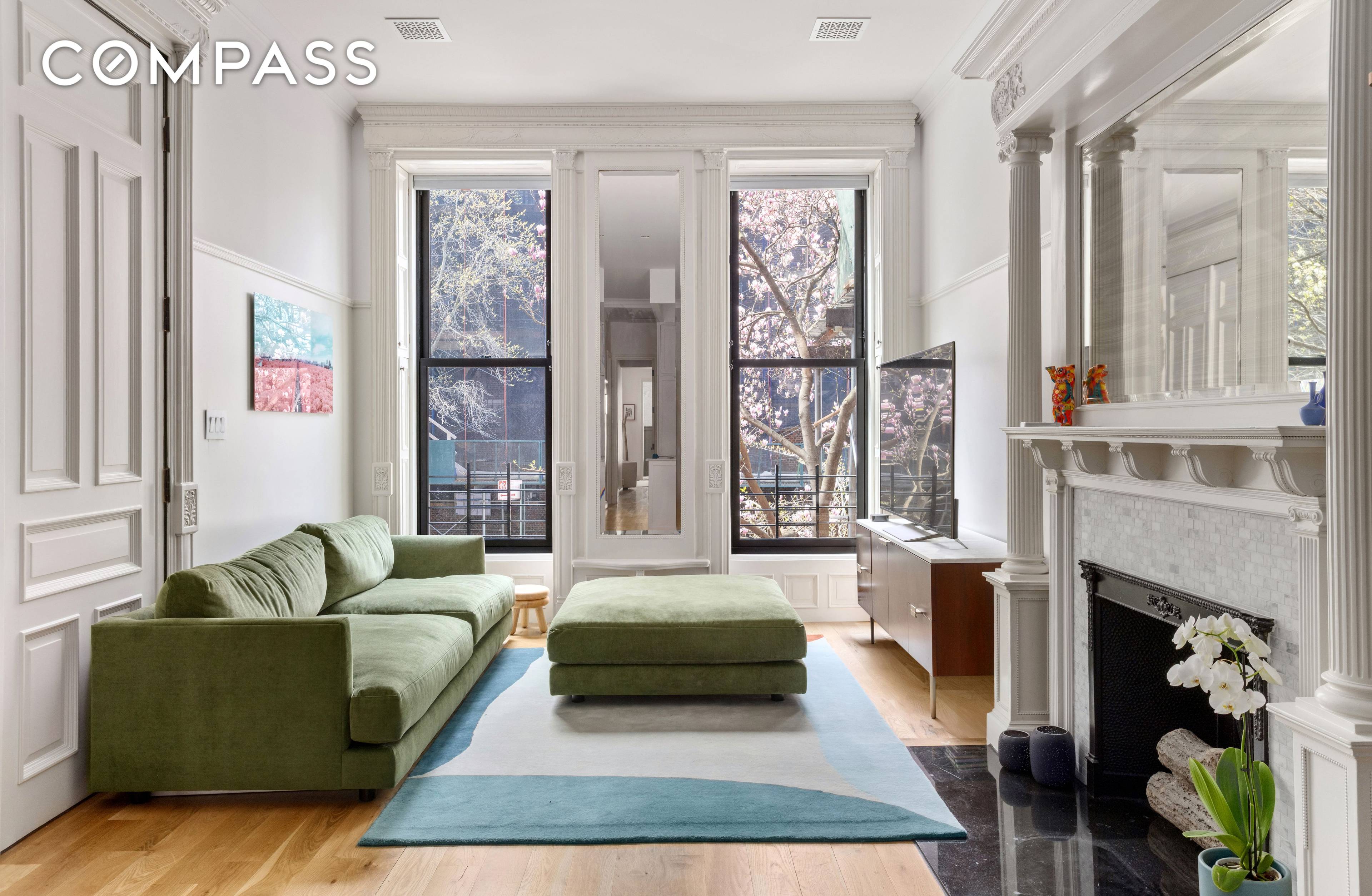 Quietly Available This stunning, brand new parlor floor boasts high ceilings, pre war details and modern finishes.