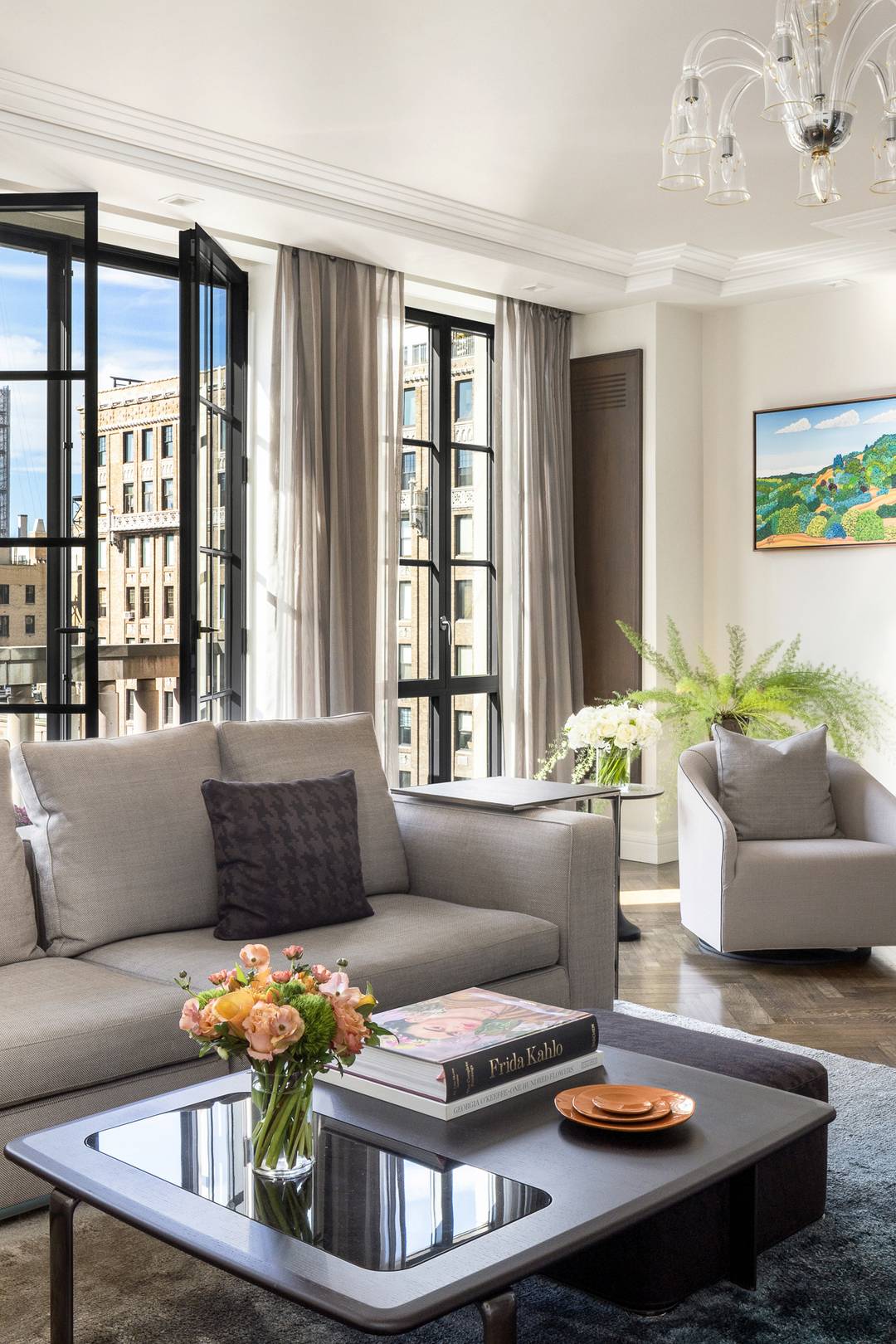 Available July 1st ! Elegant and contemporary, with stunning western Park Avenue views, this bright and spacious three bedroom duplex spans approximately 2, 500 sq.