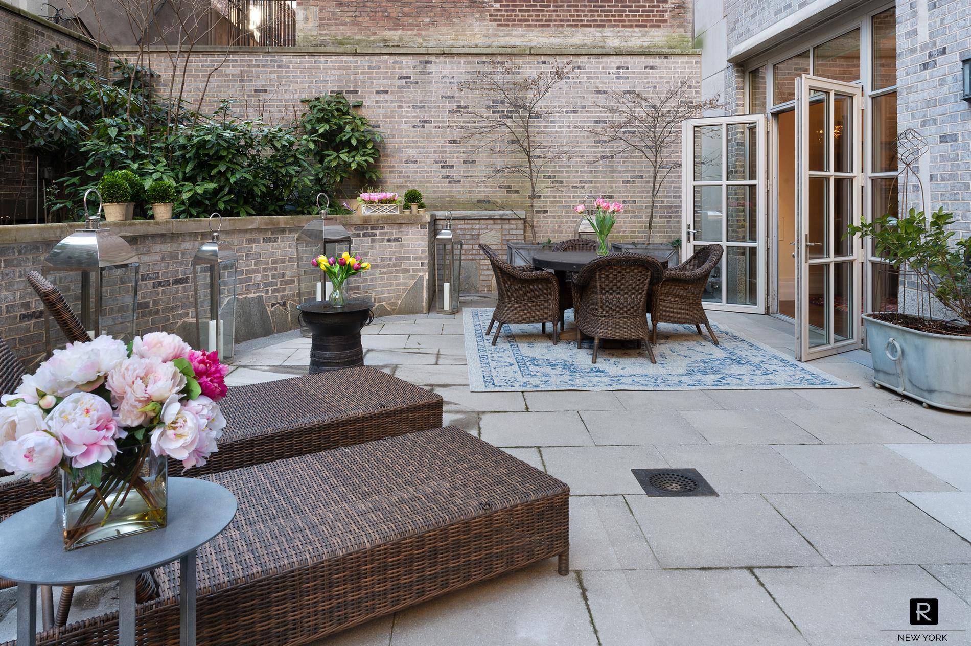 TOWNHOUSE LIVING, rare available rental within a recently built, full service white glove condominium, steps from Central Park.