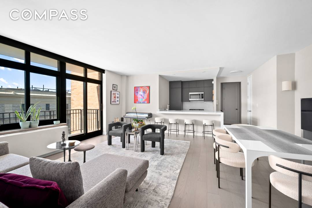 Gut renovated, move in ready 1 BR 1 BA with private balcony at 222 Riverside Drive a premier full service Upper West Side condominium directly across from Riverside Park.