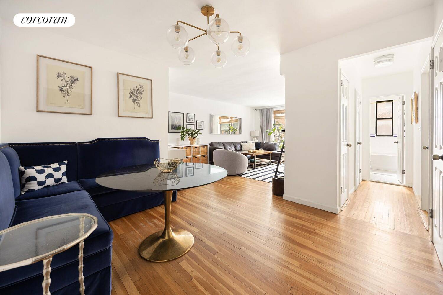 Sunlit One Bedroom, One Bathroom co op apartment at 60 East 9th Street, in the heart of Greenwich Village.