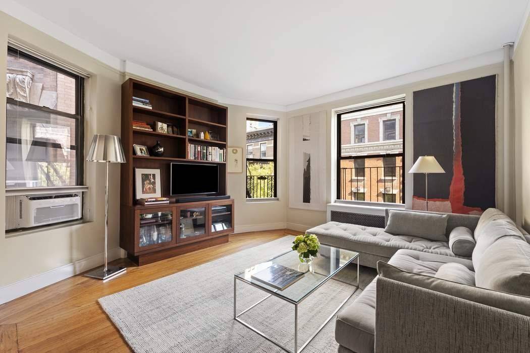 Welcome to Residence 5H, a quintessential pre war Upper West Side one bedroom, one bath apartment tucked along a prime tree lined street just one block from Riverside Park.