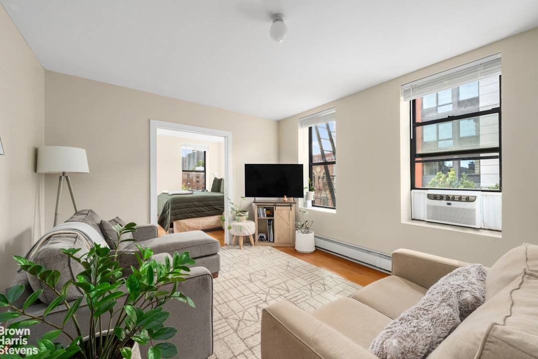 Welcome home to Apt 512 in 305 W 150th St, a one bedroom corner unit with windows in every room, bringing in an abundance of natural light through the south ...