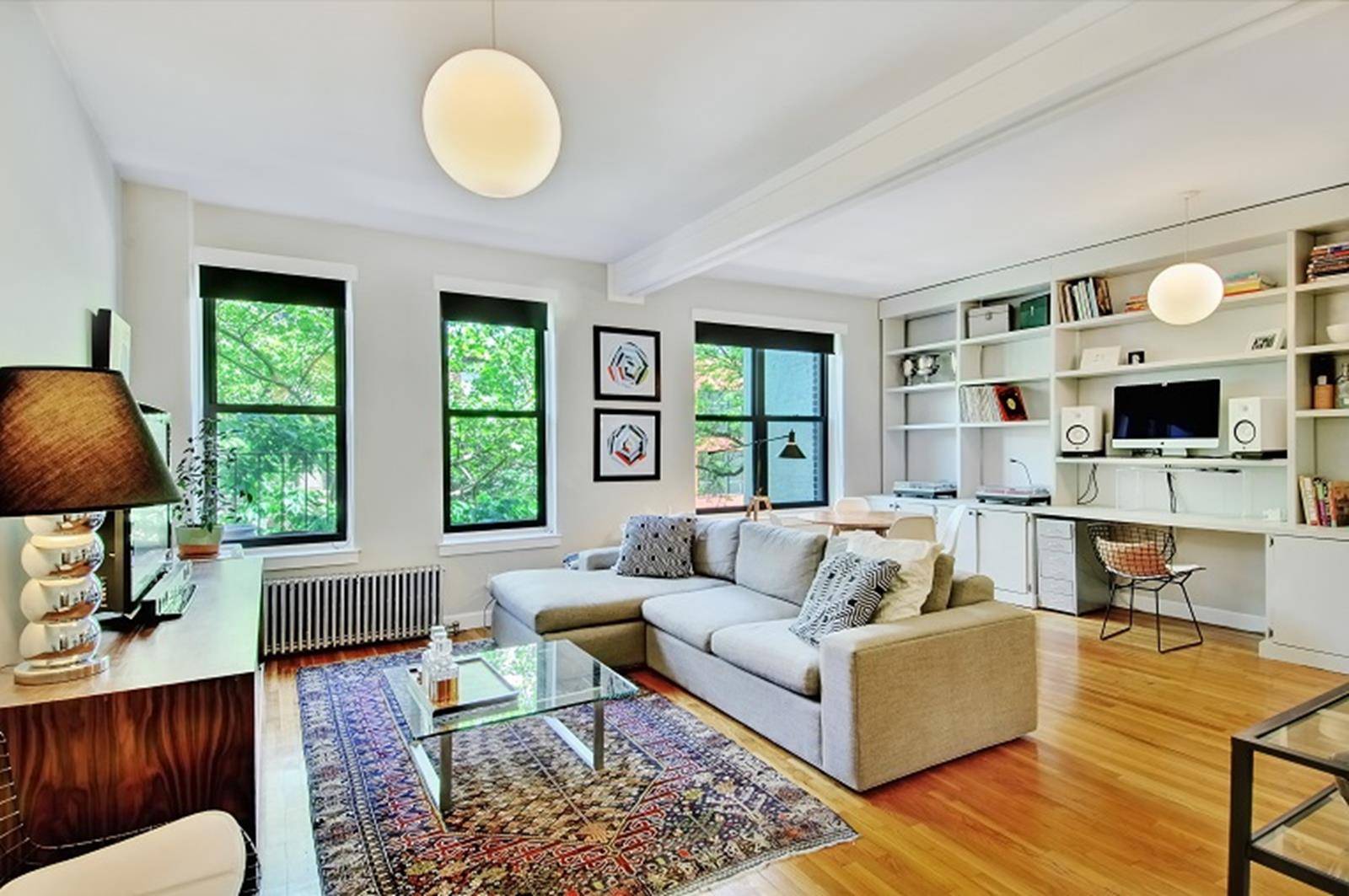 Welcome Rivera Court ! Introducing this Meticulously Renovated and Maintained One Bedroom with Light soaked, over sized living room in the Heart of Prospect Heights.