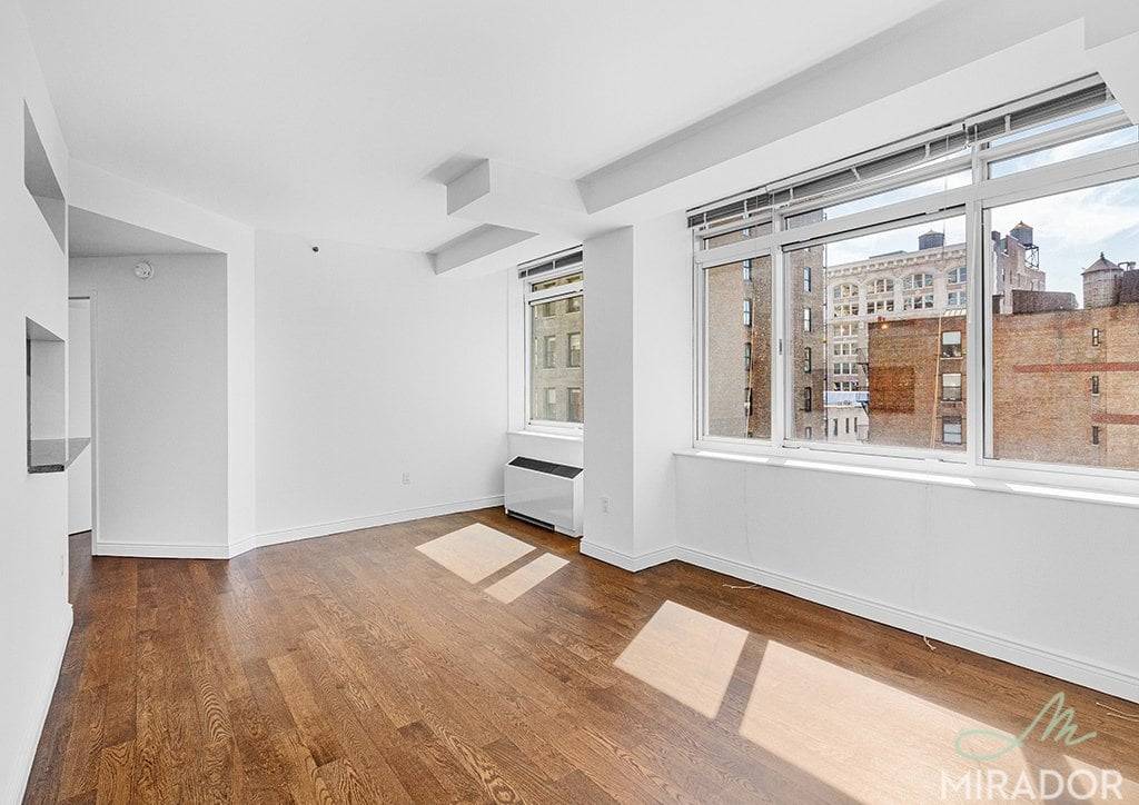 Now available, southwest facing corner unit at The Caroline a beautifully appointed, white glove building located on 23rd and 6th, where Flatiron meets Chelsea.