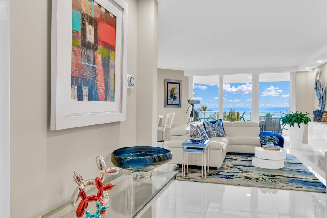 Step into this exceptional oceanfront residence offering breathtaking panoramic views of the Atlantic and beautifully manicured gardens.
