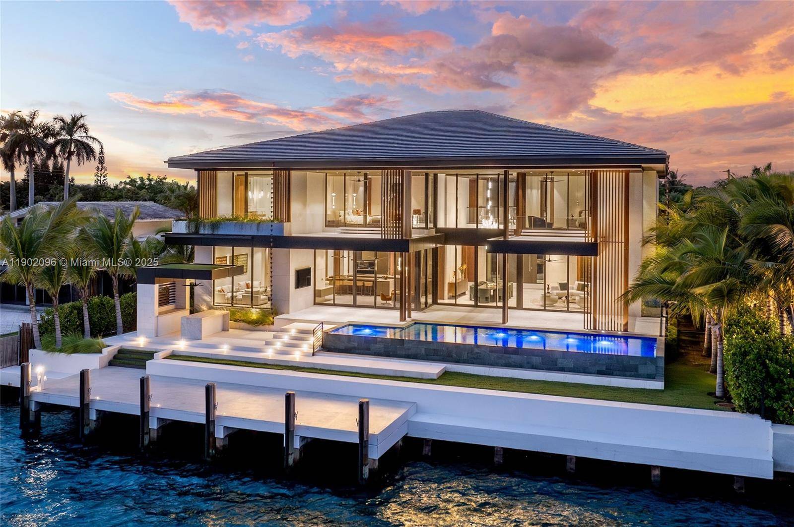 Experience uncompromising luxury in this newly completed tropical modern estate, set within the exclusive guard gated enclave of Sans Souci Estates.