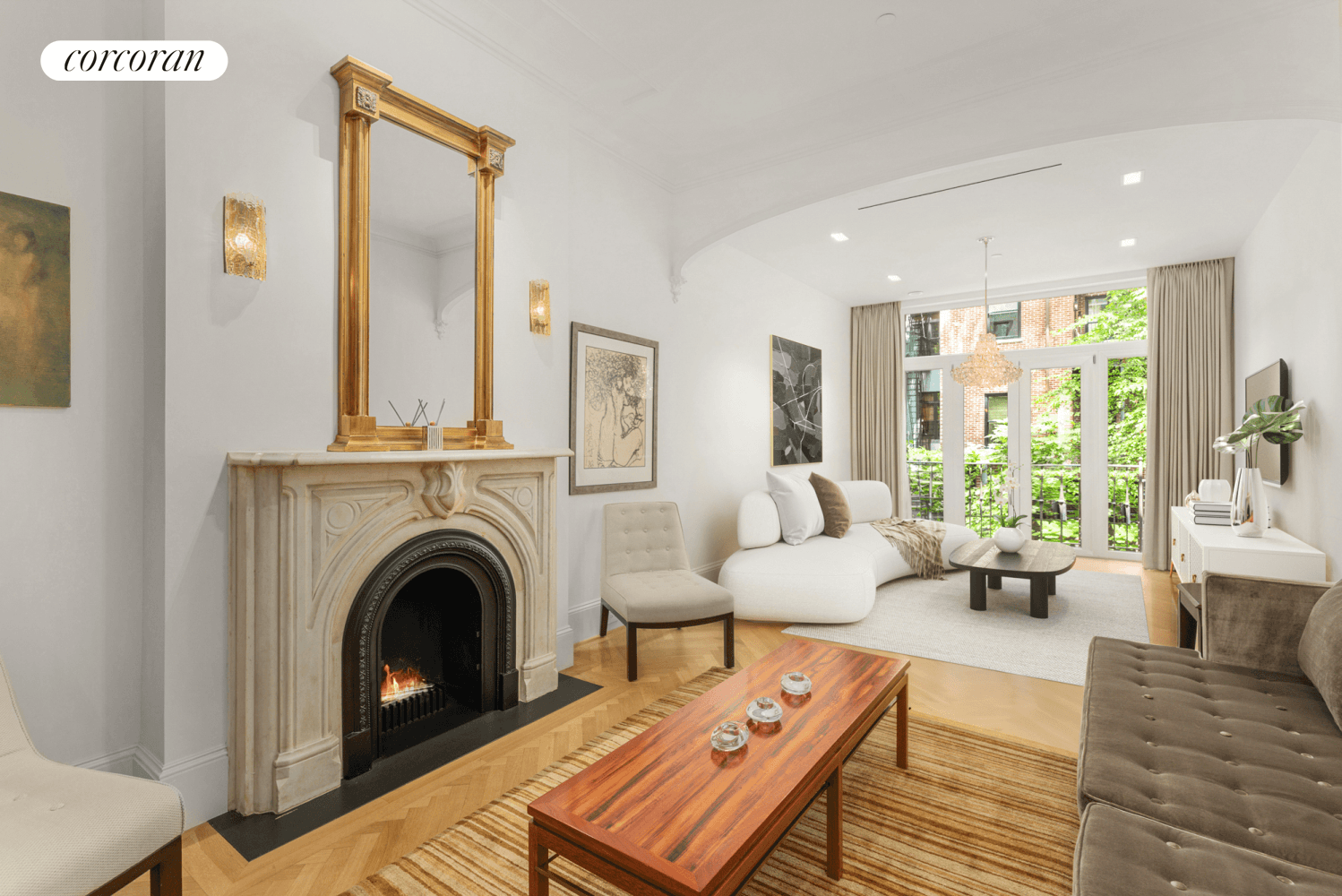 Welcome to 225 East 48th Street an elegantly renovated light filled townhouse featuring 5 bedrooms, 3 baths, 3 powder rooms, an elevator, beautifully landscaped roof deck, two terraces, private garden ...