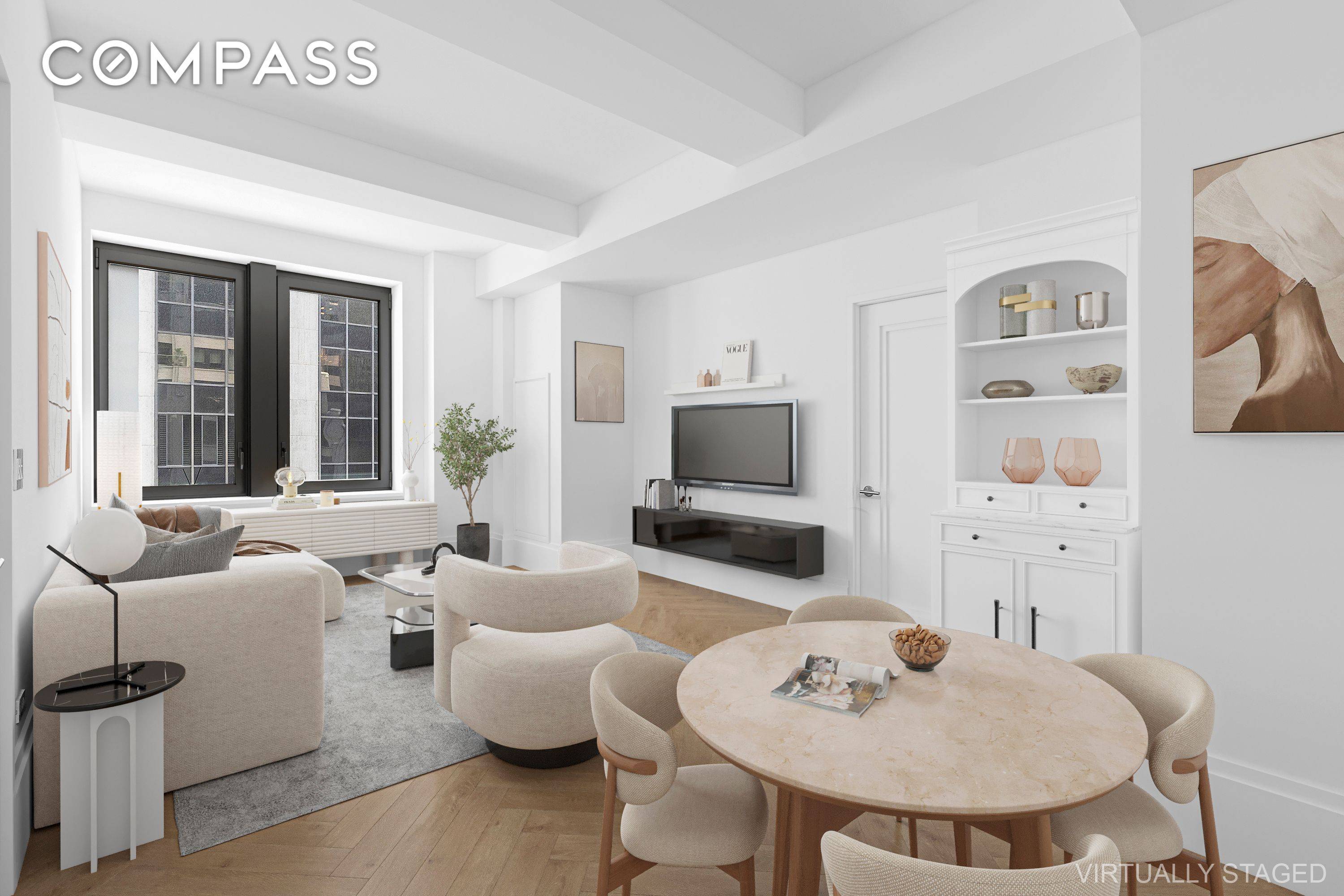 Best two bed currently in the building, an exquisite living experience in the heart of Manhattan's prestigious Wall Street area with Residence 17A.