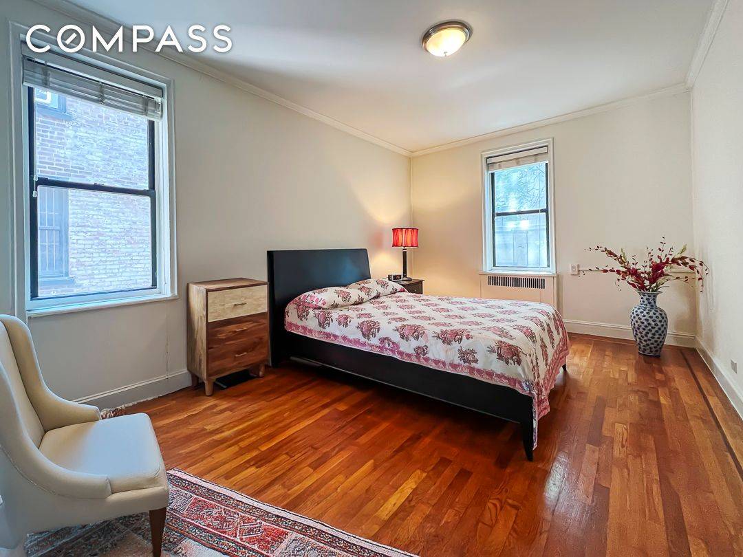 Oversized One Bedroom in unique Art Deco building for rent.