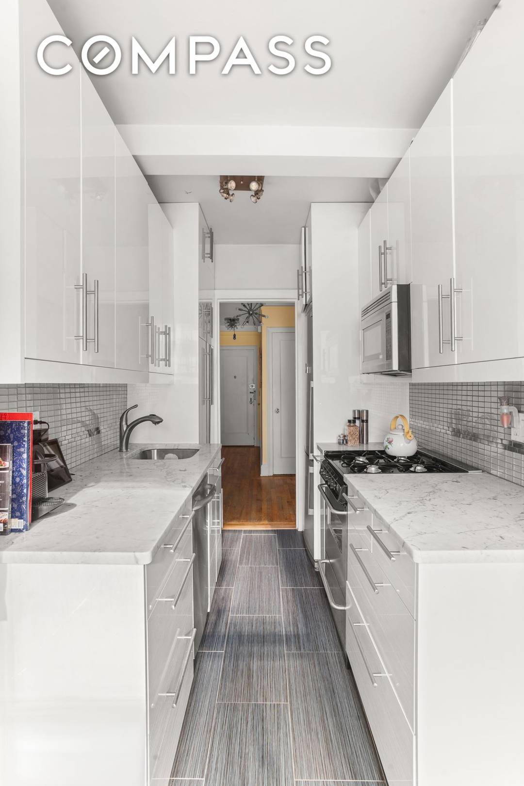 Prewar Renovated One Bedroom Quiet North facing apartment with windows in every room and courtyard views.