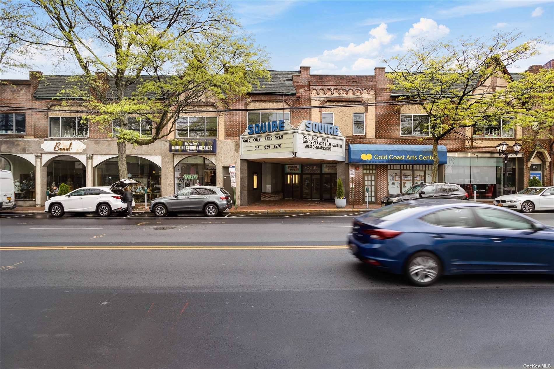 Rare opportunity to own the historic Squire Theater with additional retail space.