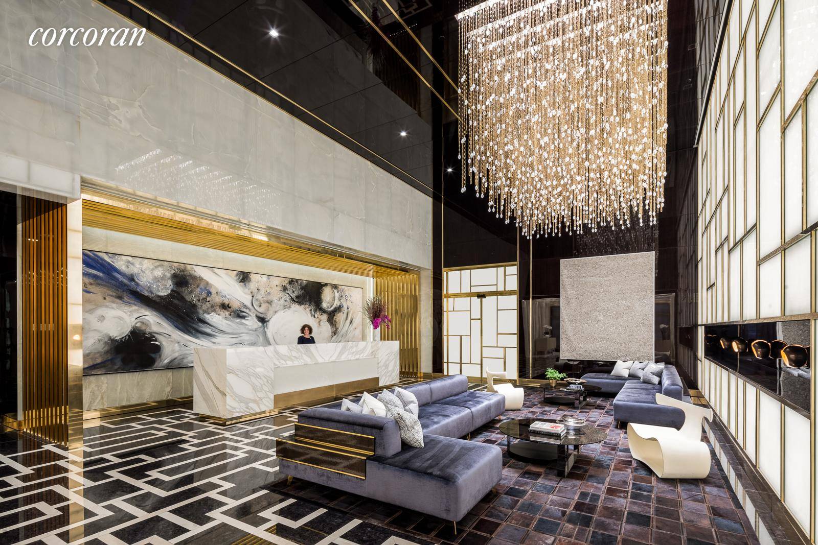 Forever views of Central Park are yours in this exquisite full floor condominium residence at Central Park Tower.
