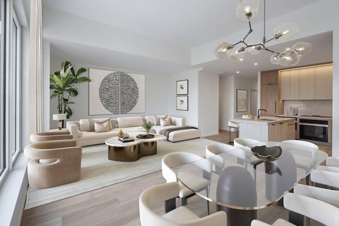 Experience unparalleled city living from Residence 9B, a generous three bedroom, three bathroom home designed for luxury and comfort.