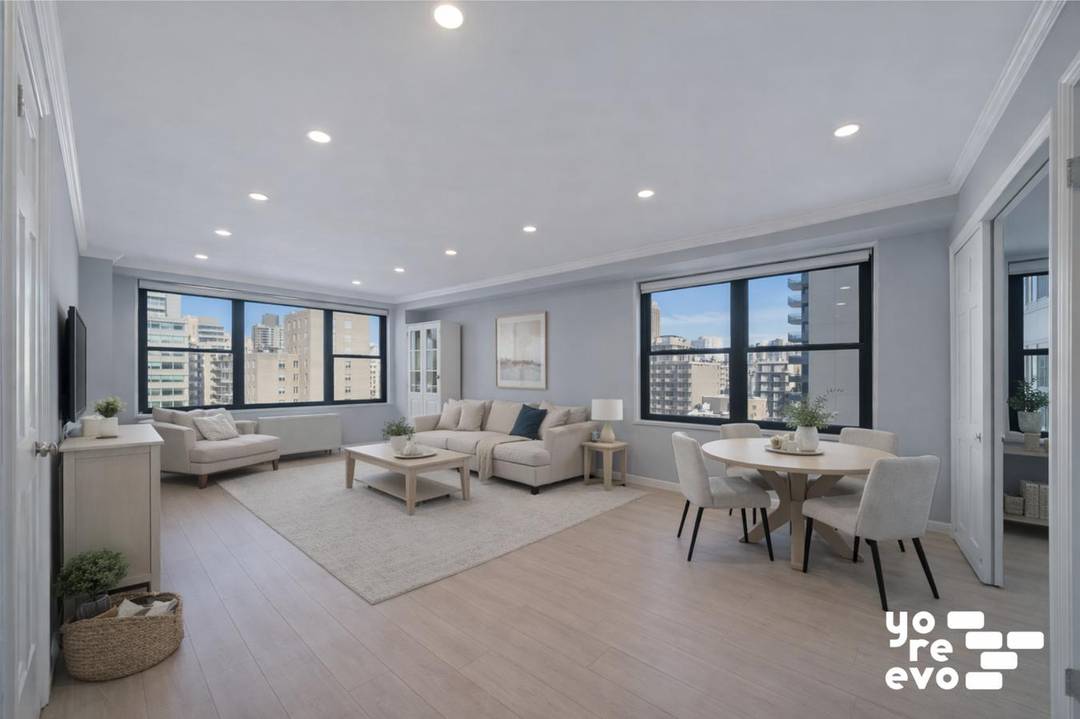 Welcome to apartment 16L at 166 East 61st Street, a high floor junior one bedroom with open city views, great natural light, and brand new engineered wood floors throughout.