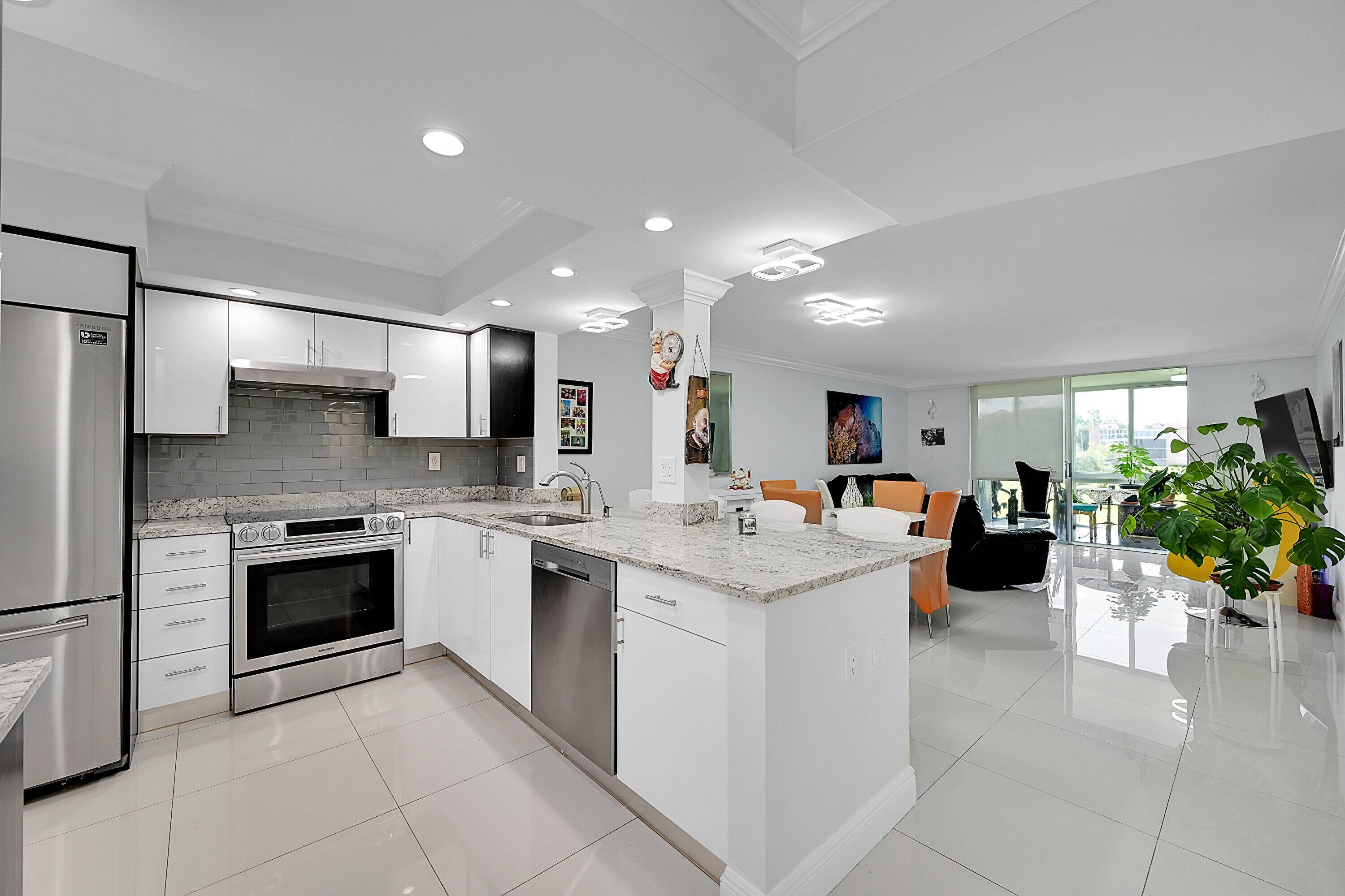Beautifully Renovated 2 2 Condo with Waterview in Desirable 55 Community !